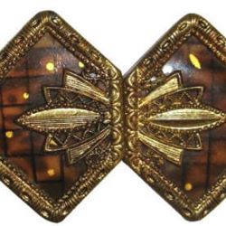 2-1 Two-piece Clasp - Celluloid Shield   (2-5/8 x 1-5/8")