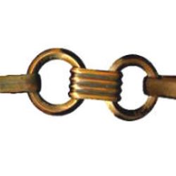 2-1 Two-piece Clasp - Bakelite with Brass (5-1/2 x 1-3/4")