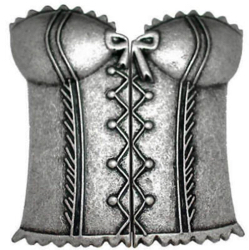 2-1 Two-piece Clasp - Pewter - Realistic Shape (4 x 3")