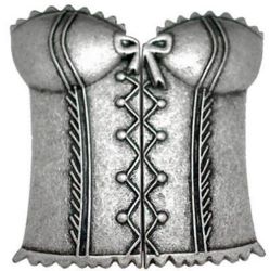 2-1 Two-piece Clasp - Pewter - Realistic Shape (4 x 3")