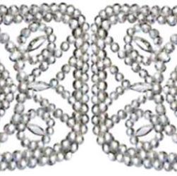 2-2 Two Shoe Buckles - Faceted cut-steels (3-1/2 x 2-1/2" each side)