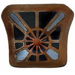 3.2.1 Shoe Button Covers - Painted Brass - Linear Shape - BM "PAT. 1922" (1 x 3/4")