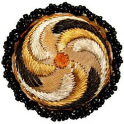 5-3.1 Embroidered Woven Cover - Bead Rim (1-5/8") 5-3.1 Embroidered Woven Cover - Bead Rim (1-5/8")