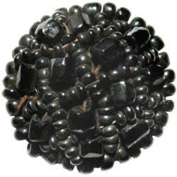 5-7.1 Beads - Black Glass (3/4") 5-7.1 Beads - Black Glass (3/4")