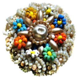 5-7.1 Beads - Colored Glass  (1-1/4")