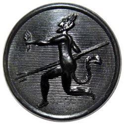 An example of Division II Canadian Uniform Button, Royal Winnipeg Rifles