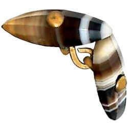 6-1.1 Non-separable - Linked-buttons -
Agate with pin shank (3/4")