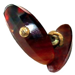 6-1.1 Non-separable - Linked-buttons - 
gemstone with pin shank (3/4")