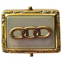 6-1.3 Separable - Spring/lever - Brass OME on Pearl (1-1/8")