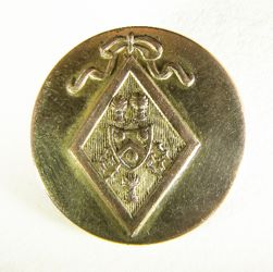 25-5.1.3 Lozenges - Maiden (no half or quarterings in lozenge) - Lover's knot - gilded brass - 1" 25-5.1.3 Lozenges - Maiden (no half or quarterings in lozenge) - Lover's knot - gilded brass - 1"