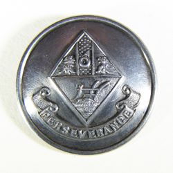 25-5.1.3 Lozenges - Widow of Royal Bloodline - widow Francis Crawshay - (family motto on banner) - silver-plated copper - 1" 25-5.1.3 Lozenges - Widow of Royal Bloodline - widow Francis Crawshay - (family motto on banner) - silver-plated copper - 1"