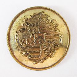 25-5.1.3 Lozenges - Widow Heiress Remarried (quartered lozenge + Escutcheon of Pretense) - gilded brass - 1" 25-5.1.3 Lozenges - Widow Heiress Remarried (quartered lozenge + Escutcheon of Pretense) - gilded brass - 1"