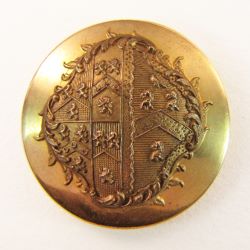 25-5.1.3 Lozenges - Non-heiress Widow (lozenge halved) - Coachman's button - 2-piece gilded brass - 1 & 1/4" 25-5.1.3 Lozenges - Non-heiress Widow (lozenge halved) - Coachman's button - 2-piece gilded brass - 1 & 1/4"