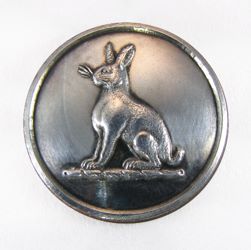 25-5.2.2.1 Animals (corresponds to Sec. 17 - Mammals/Rabbits) - Seated Hare surmounting a torse - silver-plated copper-1" 25-5.2.2.1 Animals (corresponds to Sec. 17 - Mammals/Rabbits) - Seated Hare surmounting a torse - silver-plated copper-1"