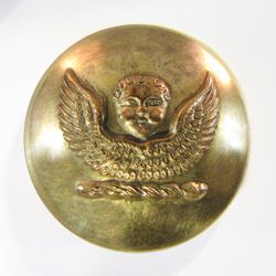 25-5.2.2.4 Other pictorials (corresponds to Sec. 20 - Cupid, cherubs) - Cherub surmounting a torse - 2-piece gilded brass - 1" 25-5.2.2.4 Other pictorials (corresponds to Sec. 20 - Cupid, cherubs) - Cherub surmounting a torse - 2-piece gilded brass - 1"