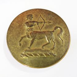 25-5.2.2.4 Other pictorials (corresponds to Sec. 20 - Fabulous creatures) - Centaur surmounting a torse - gilded brass - 1" 25-5.2.2.4 Other pictorials (corresponds to Sec. 20 - Fabulous creatures) - Centaur surmounting a torse - gilded brass - 1"