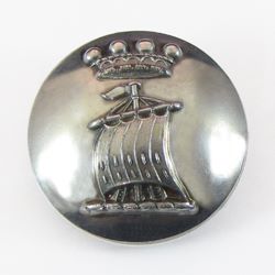 25-5.2.3.1 Coronets of rank - Baron (above the crest) - 2-piece silver-plated copper - 1" 25-5.2.3.1 Coronets of rank - Baron (above the crest) - 2-piece silver-plated copper - 1"