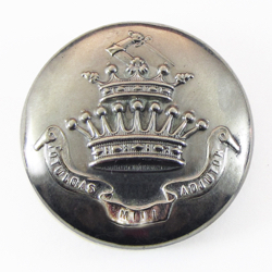 25-5.2.3.1 Coronets of rank - Count (below the crest) - French - 2-piece silver-plated copper - 1 & 3/16"