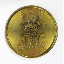 25-5.2.3.3 Initials, monograms with a crest - Three Letter Monogram (below the crest) - gilded brass - 1 "