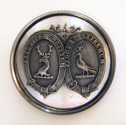 25-5.2.3.4 Multiple crests - Double Crest inside Belts of Distinction with mottos - silver-plated copper - 1 "