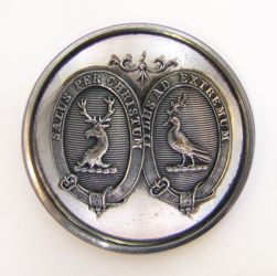25-5.2.3.4 Multiple crests - Double Crest inside Belts of Distinction with mottos - silver-plated copper - 1 " 25-5.2.3.4 Multiple crests - Double Crest inside Belts of Distinction with mottos - silver-plated copper - 1 "