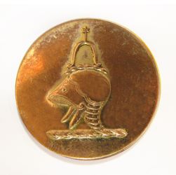 25-5.2.3.4 Multiple crests - Vertical Double Crest - gilded brass - 1 " 25-5.2.3.4 Multiple crests - Vertical Double Crest - gilded brass - 1 "