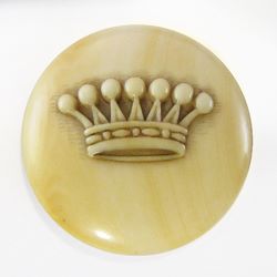 25-5.3.1 Crowns/coronets (by themselves, or with initials or monograms,
no crest present). - Viscount Coronet - ivory - 1 & 1/16"