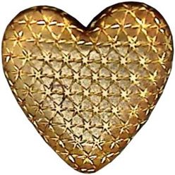 10-8 Brass - Wallpaper heart (double pattern)