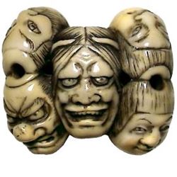 7-1 Specific Types - Katabori - Bone
Seven heads (1-1/2" x 1-1/2")