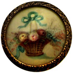 15-3.2 Ivory Assorted - Mounted in/on Metal - painted ivory Under glass