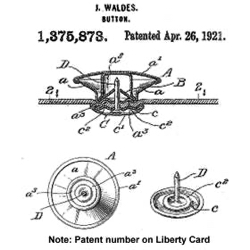 9-1 Bachelor Buttons - J. Waldes Bachelor Button Patent