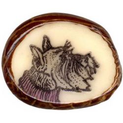 13-2.3 Decorative Finish (DF) - Rubber stamp - Studio button  (1-1/4x1")